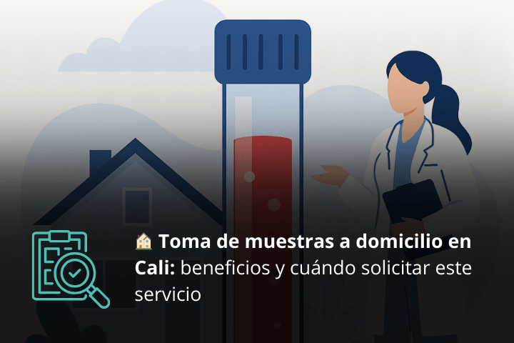 Imagen que muestra la toma de muestras o test genéticos a domicilio